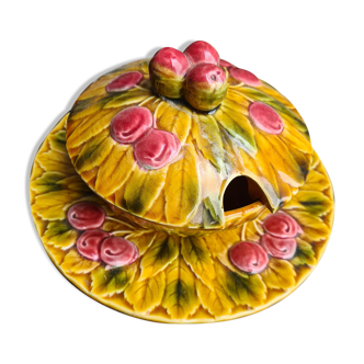 Plate and jam jar