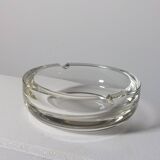 Vintage mid century hand cut crystal glass cigar ashtray