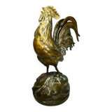 French bronze rooster sculpture, 19th century