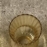 Abat jour en verre jaune années 50 TBE