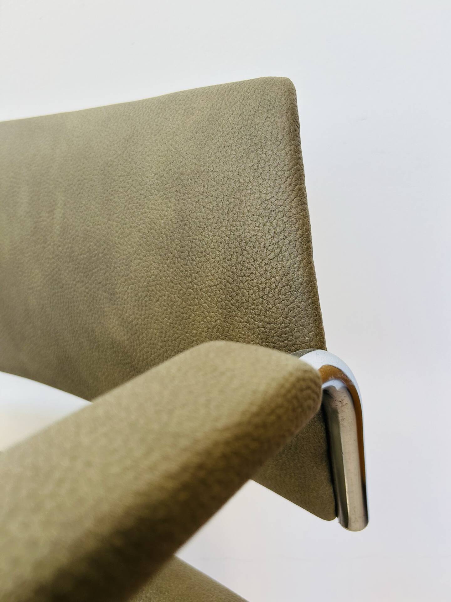 Vintage khaki office chair by Kovona, 1970s