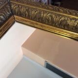 Golden rectangular mirror 45 X 52 X 6 cm