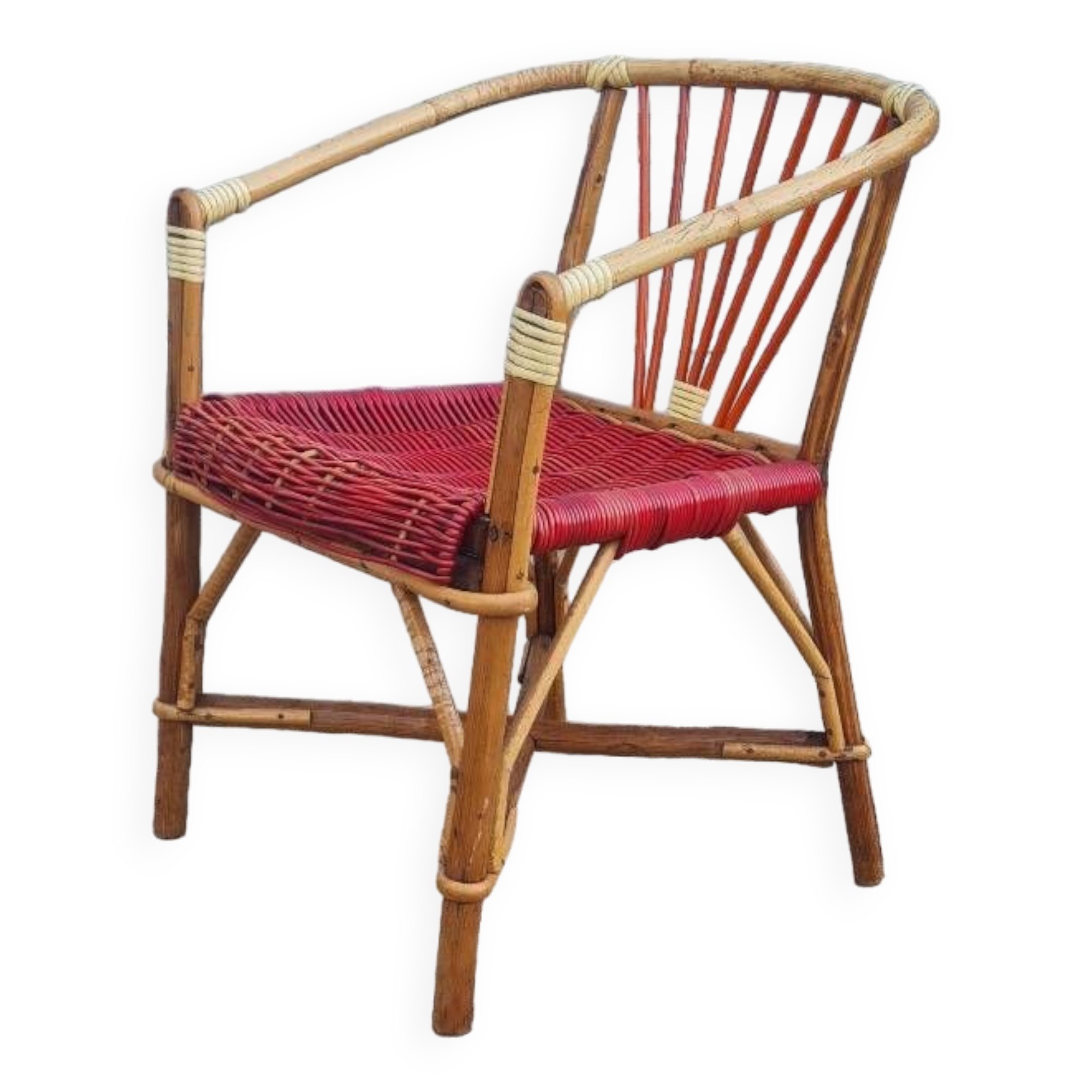 Children's rattan chair