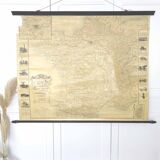 map of France 1900 of Dion Bouton Art Nouveau