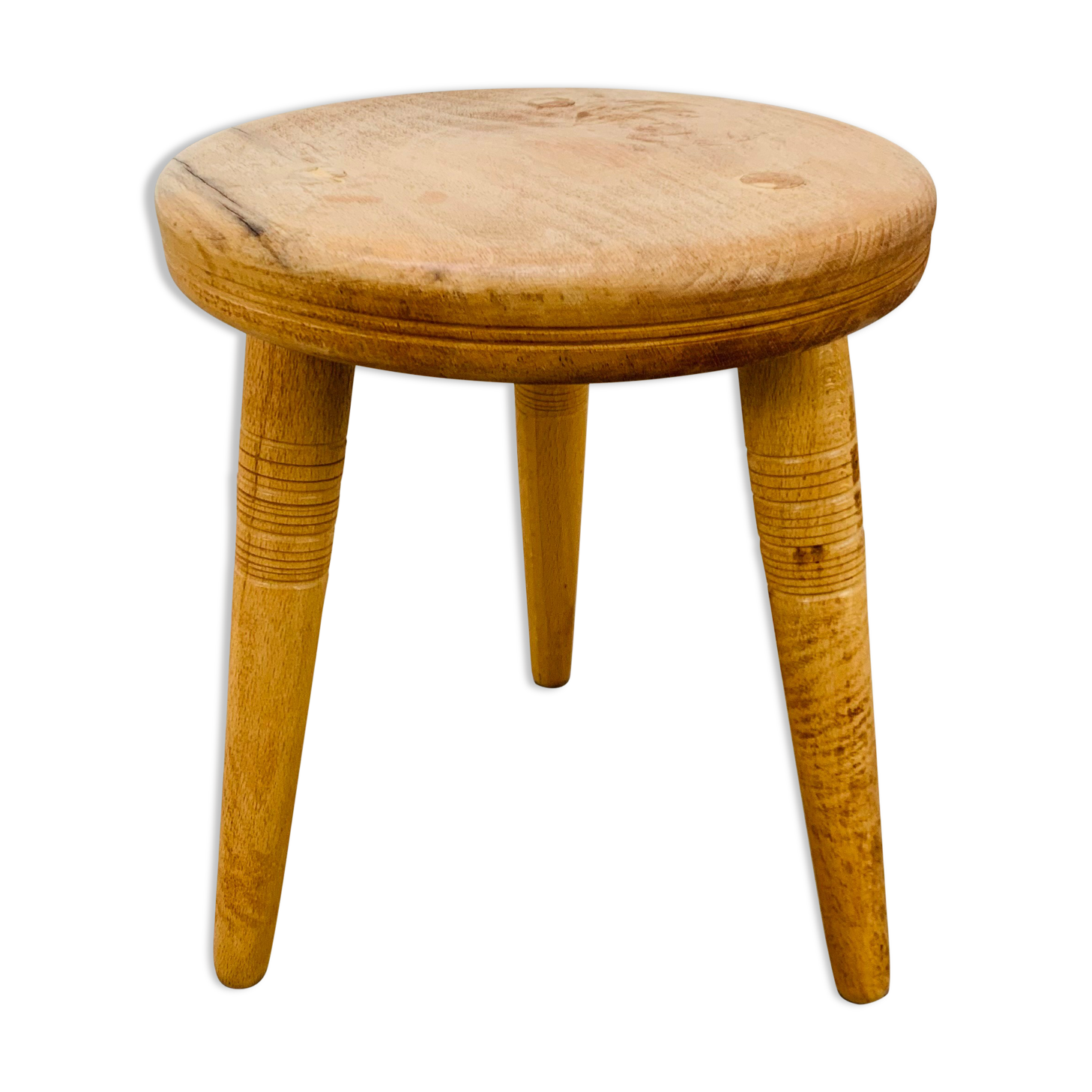 Vintage wooden tripod stool