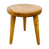 Vintage wooden tripod stool