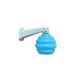 Ceramic wall lamp with a swan neck and blue glass globe Clichy