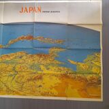 Map of japan seen from siberia
