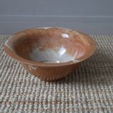 Ceramic stoneware salad bowl handmade pottery handcrafted bohemian country decoration