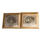 Pair of 18th century engravings, Nicolas Delaunay