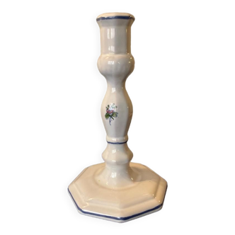 Moustiers earthenware candle holder