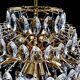 Vintage XXL Luxury Golden Chandelier Fine Gold and Crystal , 60 70 years
