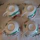 St Clement France earthenware cups, Le Cop decor