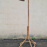 Vintage rattan floor lamp
