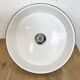 Industrial White Enamel Factory Pendant Lamp from Quadrangle Mfg. Co.,1960s
