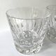 Paire verres whisky «Guernesey » cristal Saint Louis