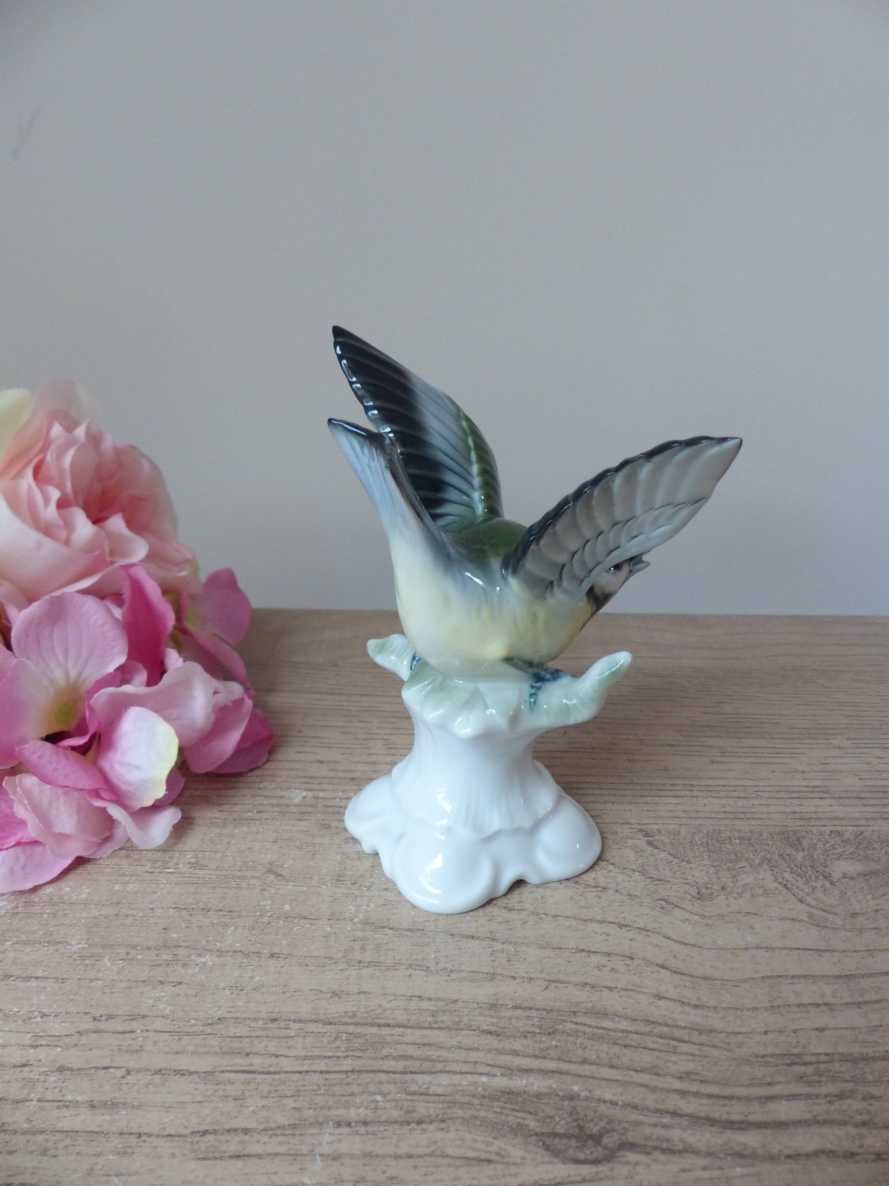 German porcelain titmouse, Gerold Porzellan Bavaria Western Germany