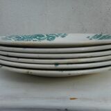 Six earthenware plates