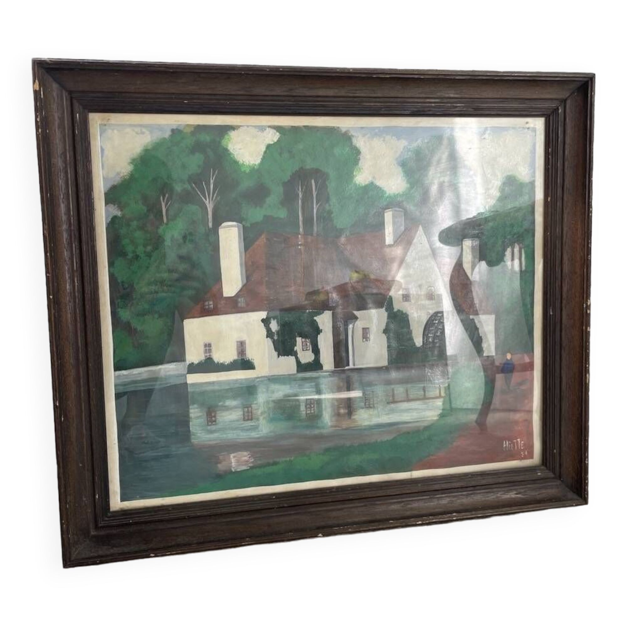 Framed oil “mill” 1981