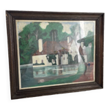 Framed oil “mill” 1981