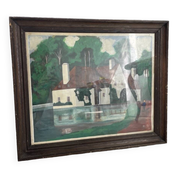Framed oil “mill” 1981