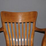 Rotating oak office chair circa 1930