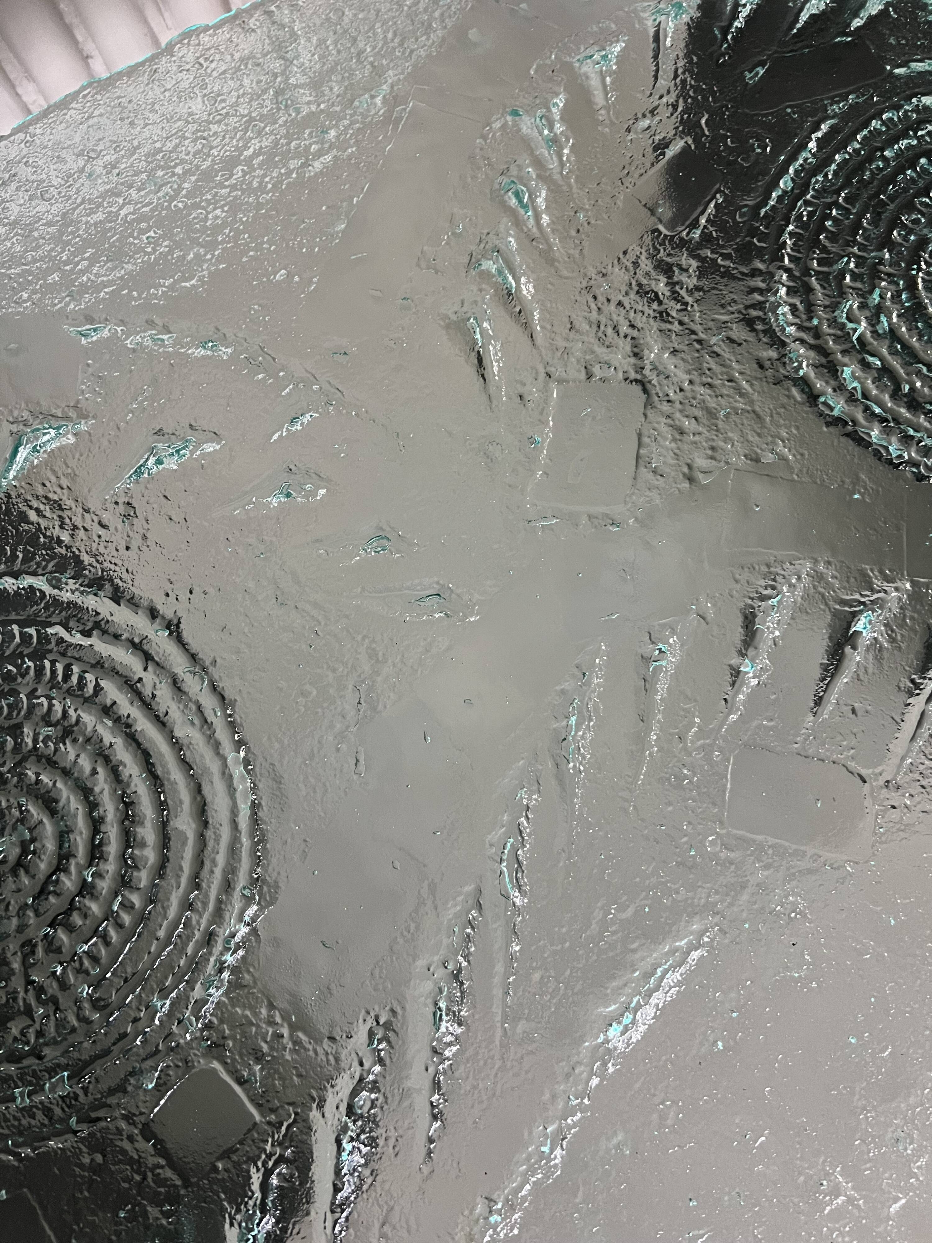 Glass & steel coffee table by Heinz Lilienthal