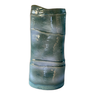 Vase vintage en céramique modèle roseau Virebent