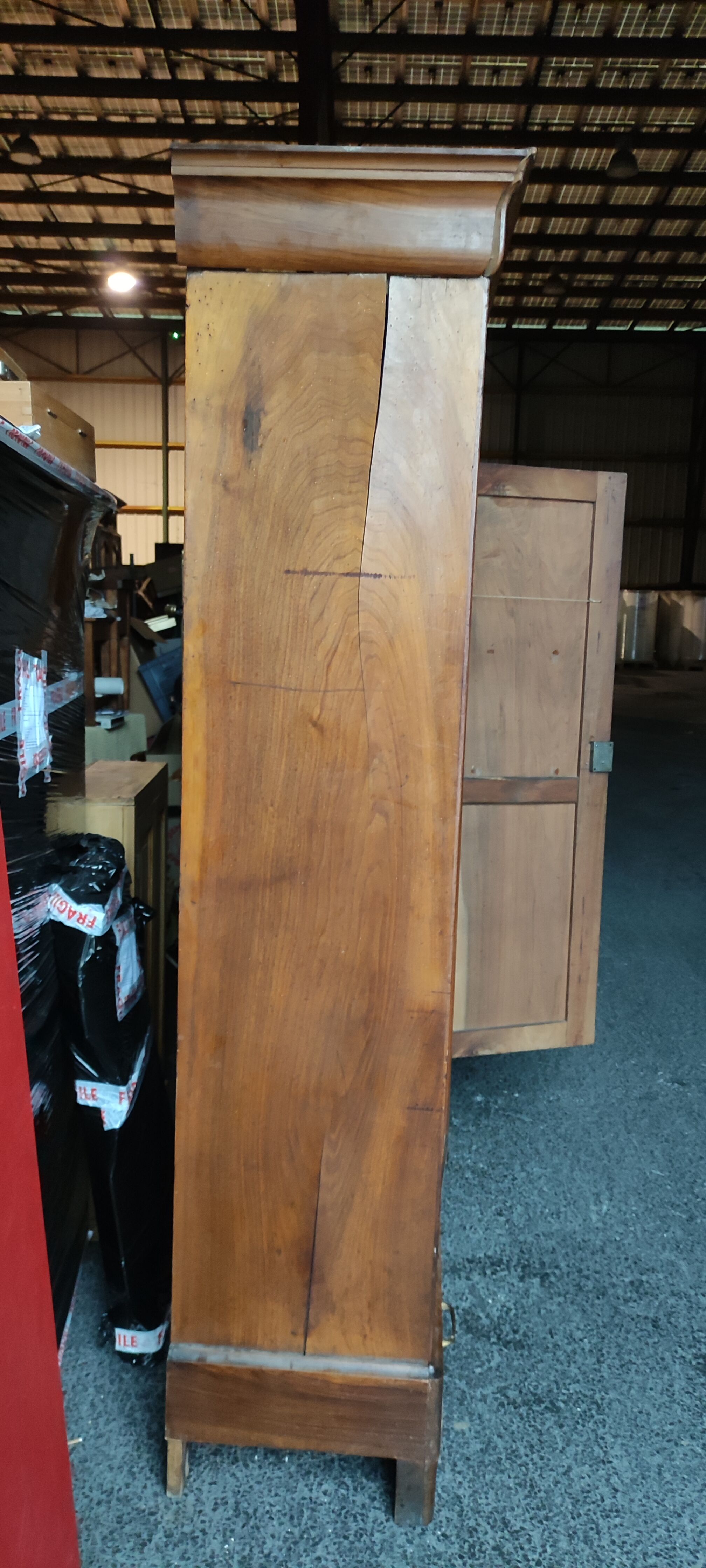 Wardrobe two doors Louis Philippe walnut