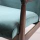 Fauteuil en velours vintage par Edmund Homa années 1970