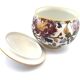 Old Sugar Bowl Candy Box Covered Earthenware Pot Gien Peonies