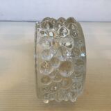 Vide poche cendrier bubble en verre moulé
