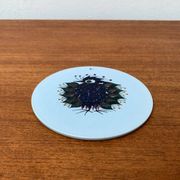 Mid-Century Danish wall plate with Crazy Bird design by Beth Breyen for Royal Copenhagen.