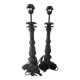 Pair of lamps forestier cast iron collection fil de fer