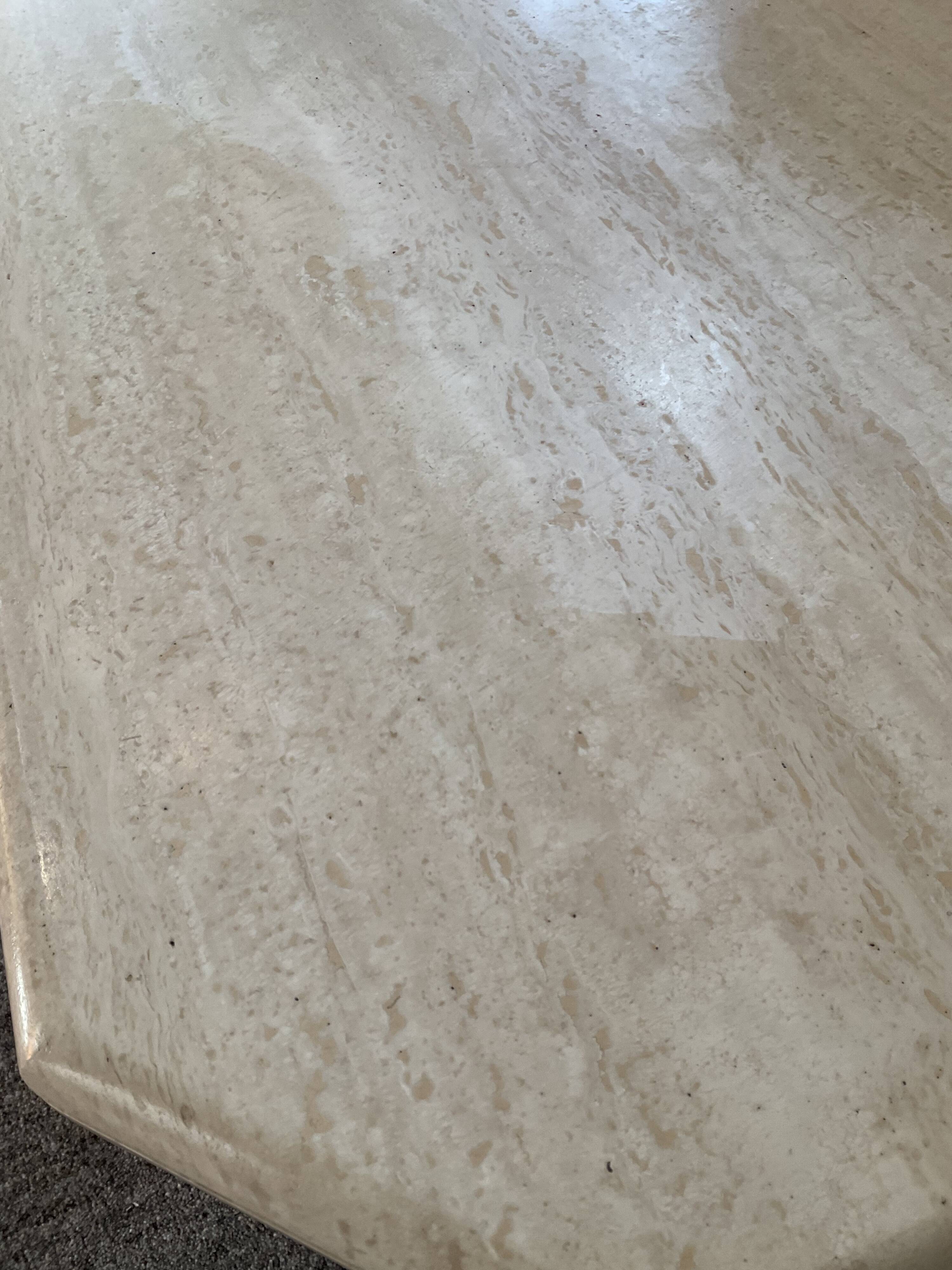 Travertine coffee table from the 70s