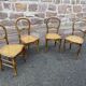 4 rustic Louis Philippe period chairs