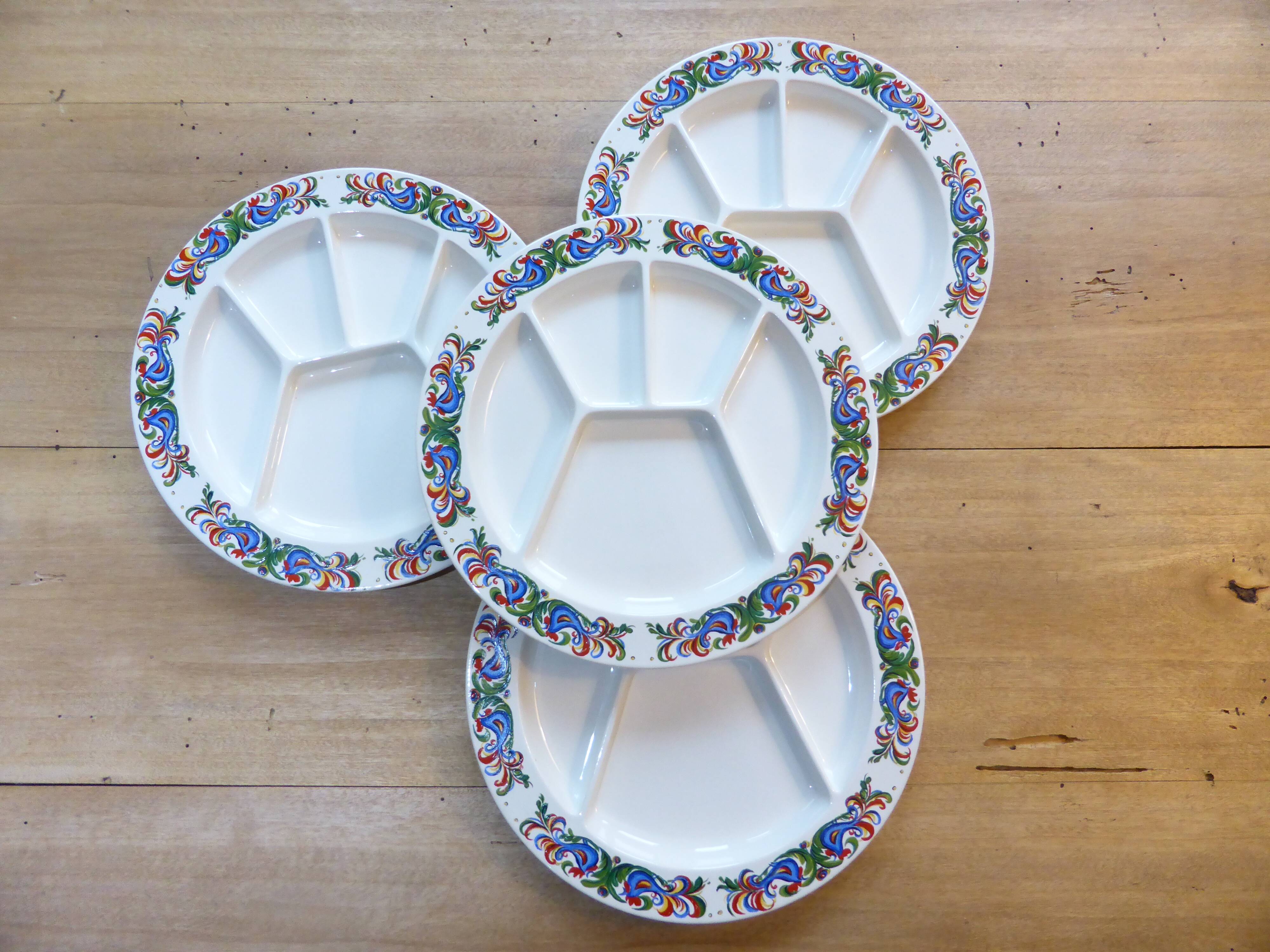 4 fondue plates Villeroy & Boch 191225