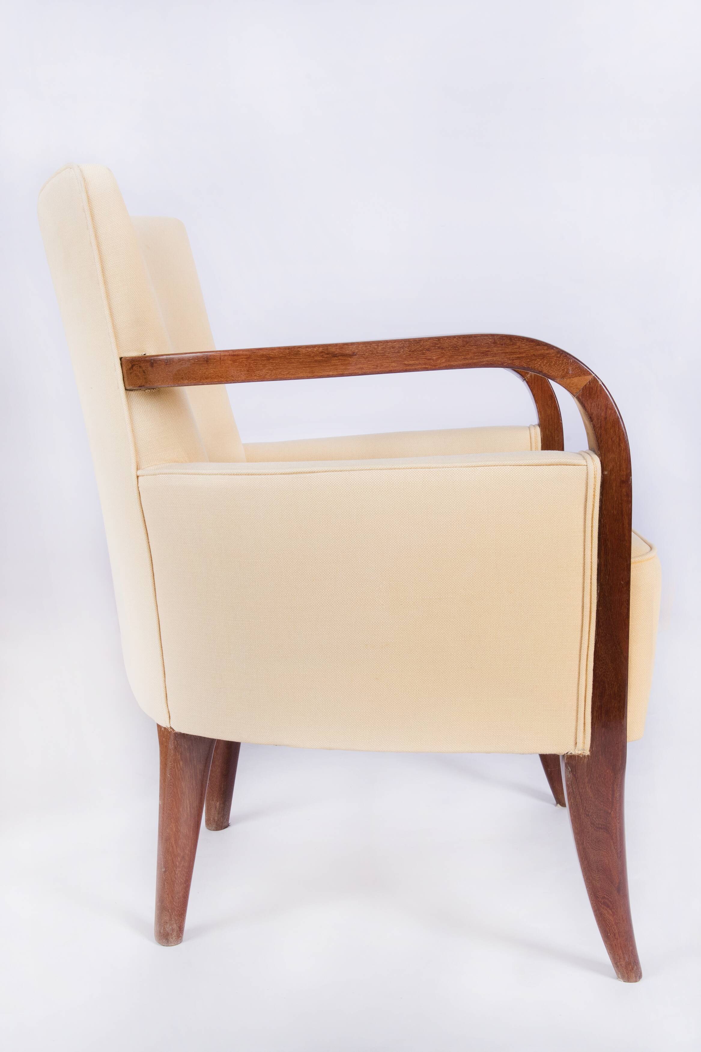 Set of armchairs and Ottoman art-deco