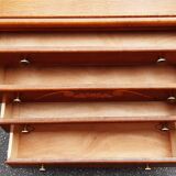 Art Deco chest of drawers in gilded oak