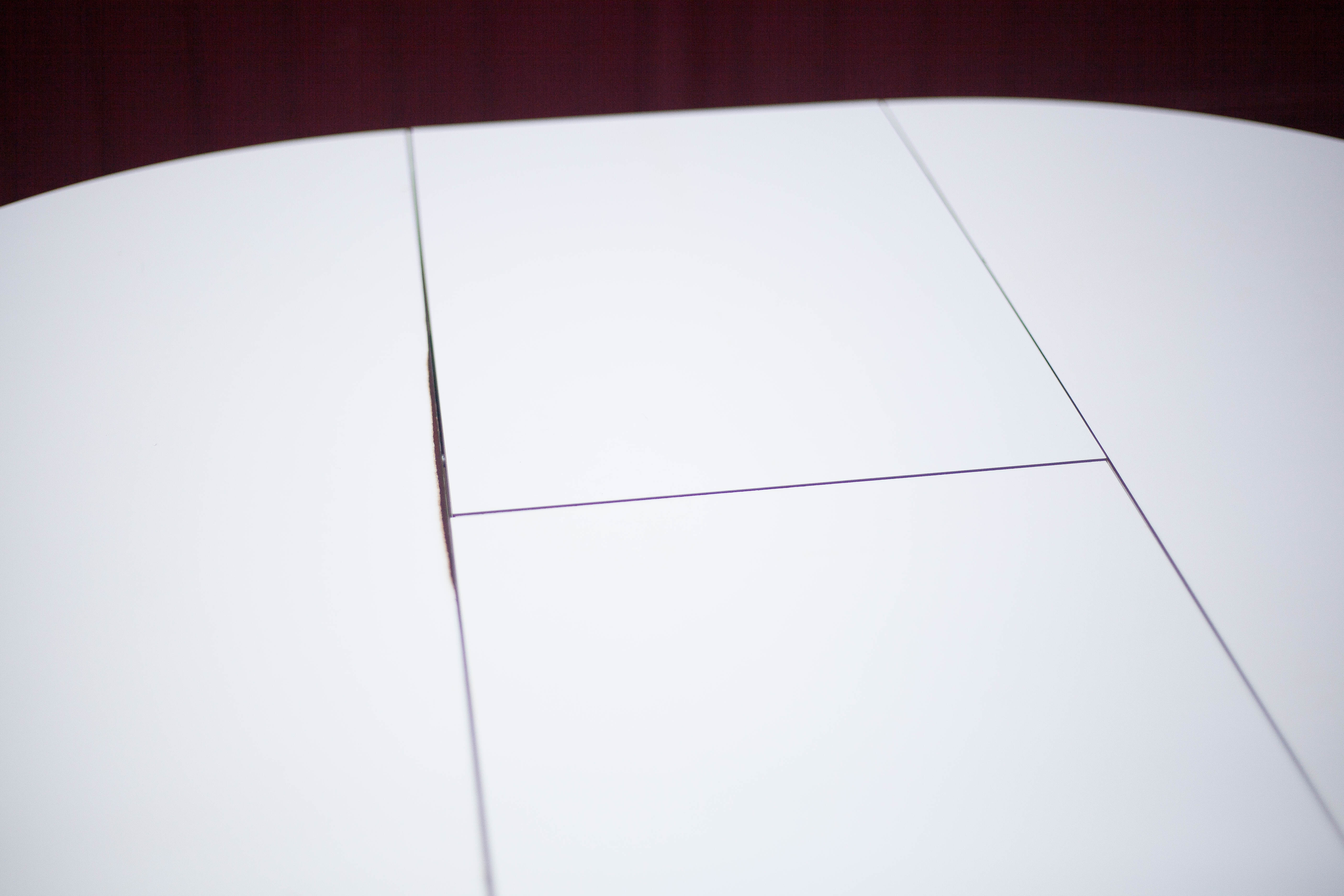 Round table formica white vintage 60/70