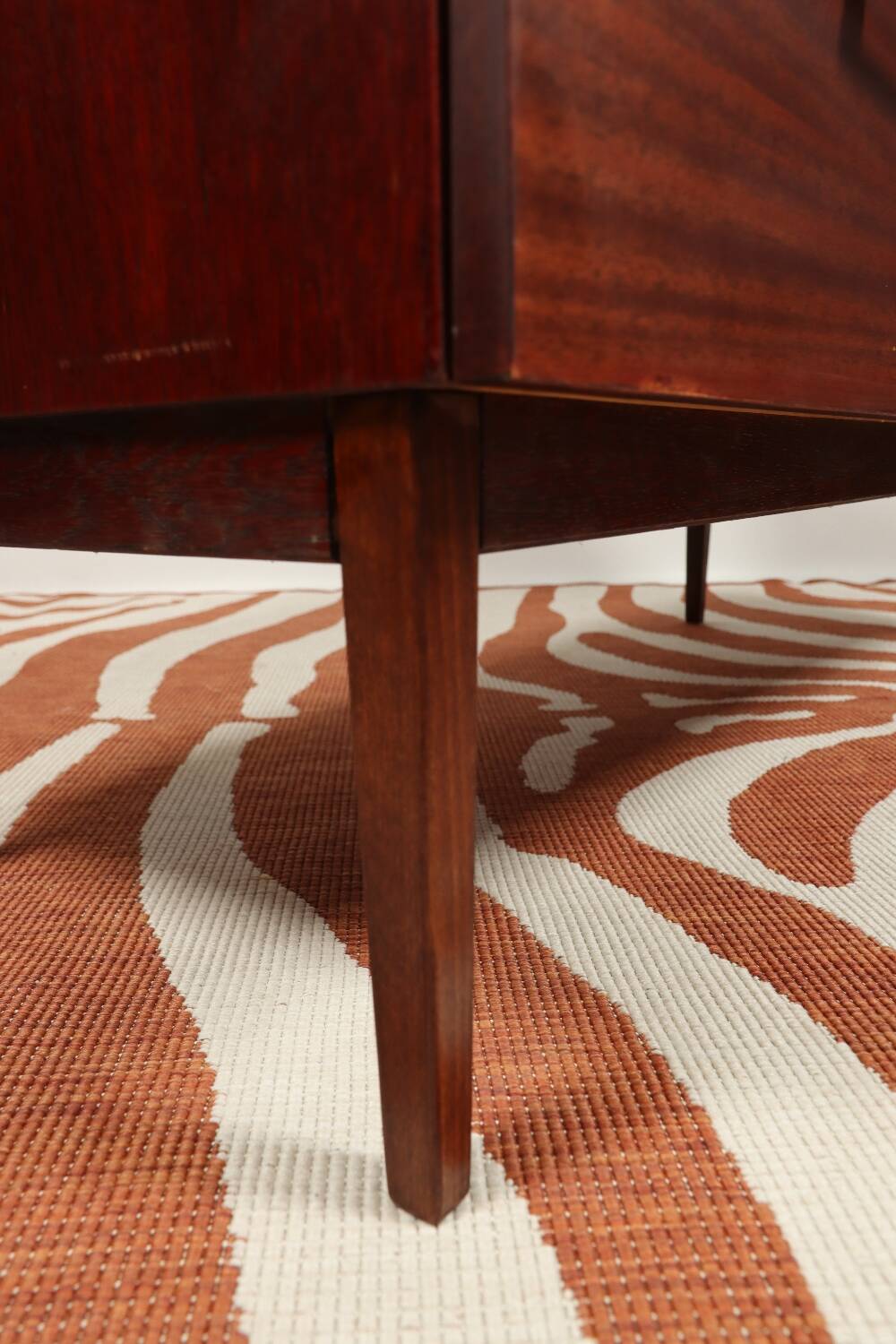 Vintage low board chest of drawers mid century modern design palisander color 1970