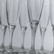 Set of 10 Clear Glass Wine/Champagne Glasses with Swirled Stem - Vintage Italian 1980s Crystal