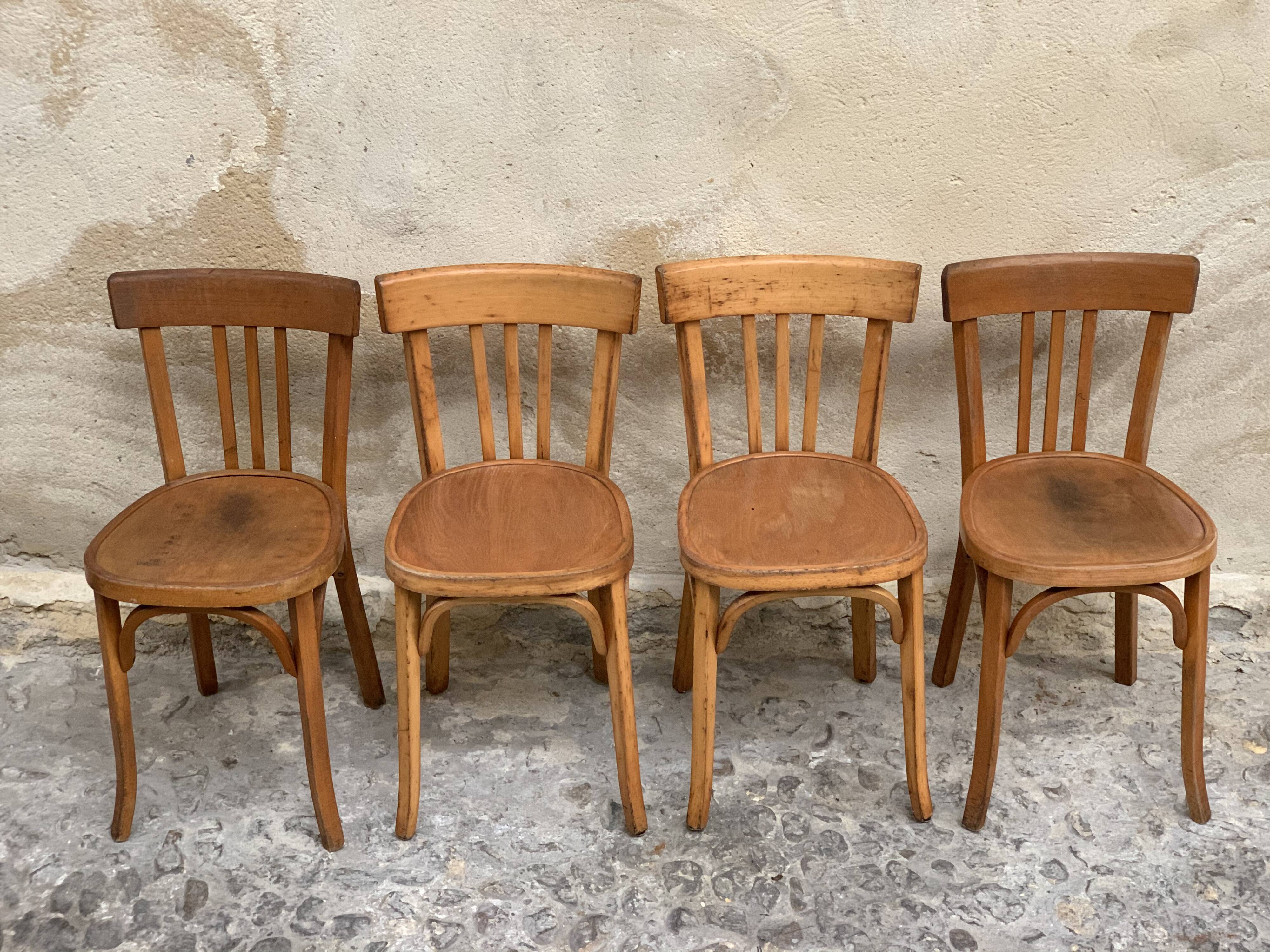 Lot of 4 Baumann chairs