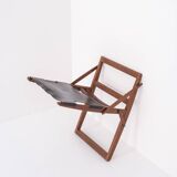 Rare folding stool by Peter Hvidt & Orla Mølgaard-Nielsen for Ludvig Pontoppidan, Denmark 1959