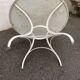 Sheet metal garden table