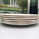 Lots of 6 flat plates model embrun, with floral motifs. Stamped Salins France