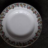 1 set of 4 Limoges ceramic plates from the 1950s