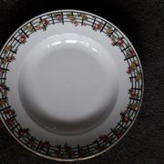 1 set of 4 Limoges ceramic plates from the 1950s