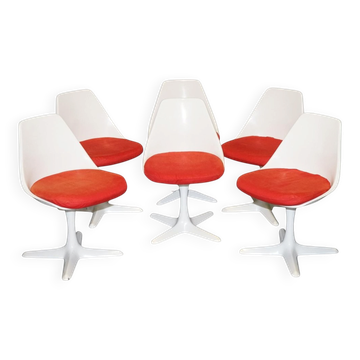 Chaises de Salle à Manger Vintage Arkana par Maurice Burke, 1960s, Set de 5