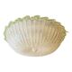 Italian White Graniglia Budinomurano Glass Flush Mount by Simoeng
